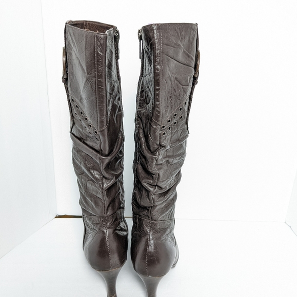 Cat pard leather knee high boots - Picture 6 of 16